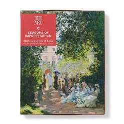 Clearance Seasons of Impressionism Spiral-Bound Engagement Calendar 2025 Calendars