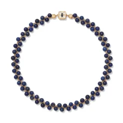 Best Spanish Baldric Lapis Braided Necklace and Elongated Drop Earrings Set Jewelry Sets
