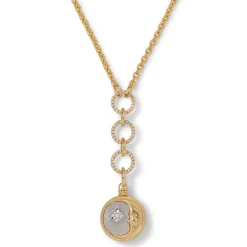 Sale Spanish Day and Night Reversible Lariat Pendant Necklace Necklaces
