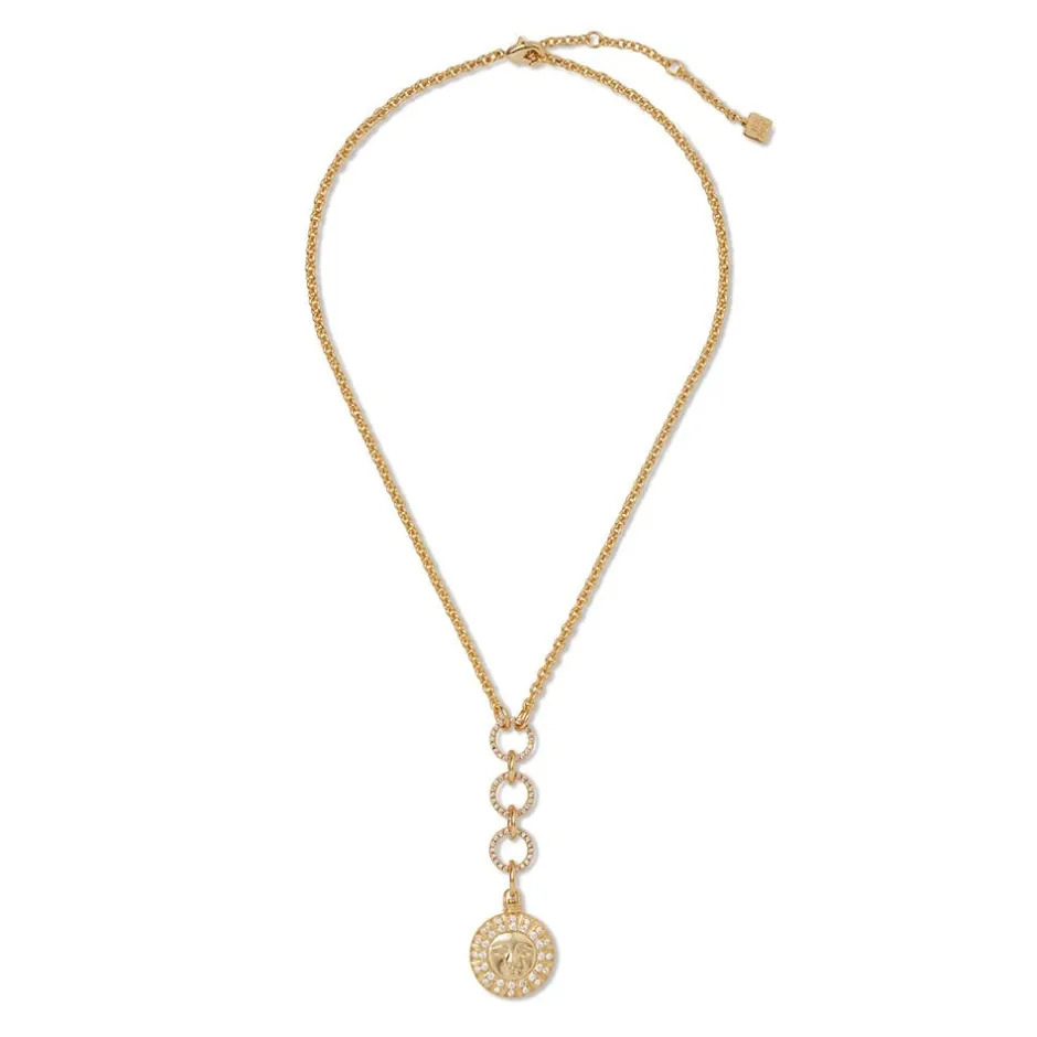 Sale Spanish Day and Night Reversible Lariat Pendant Necklace Necklaces