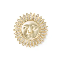 Spanish Day and Night Sun Brooch Pins & Brooches