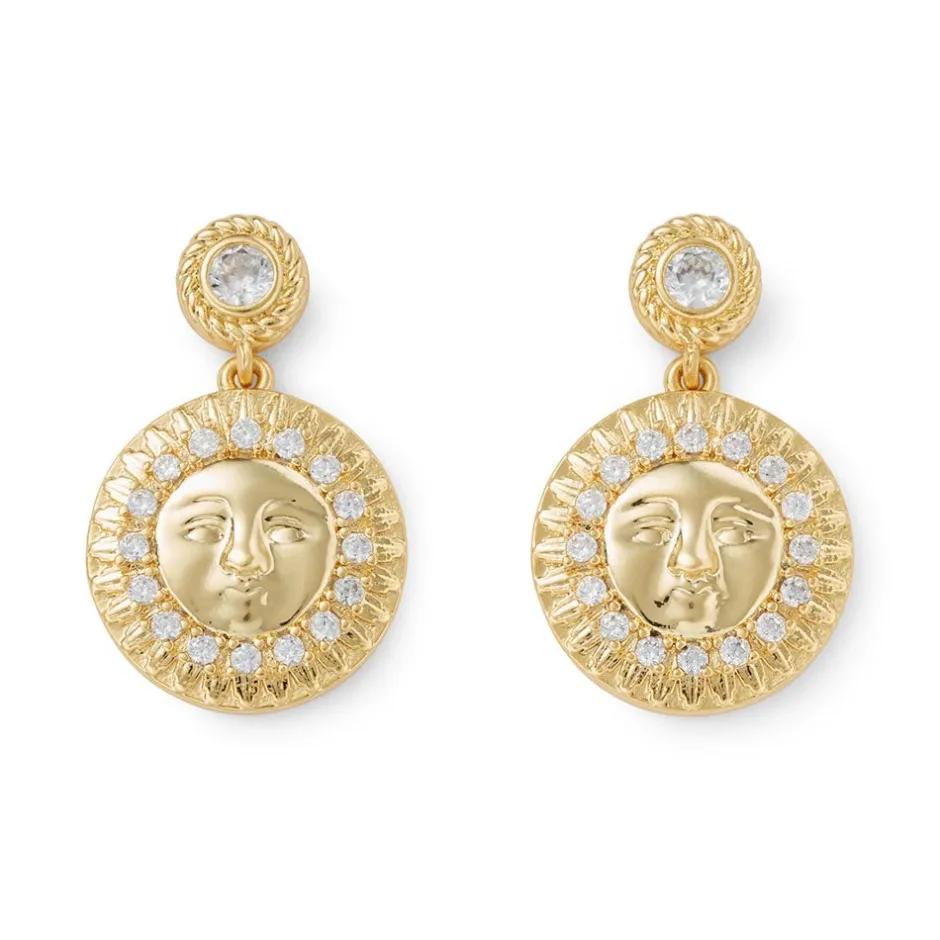 Hot Spanish Day and Night Sun Drop Earrings Earrings