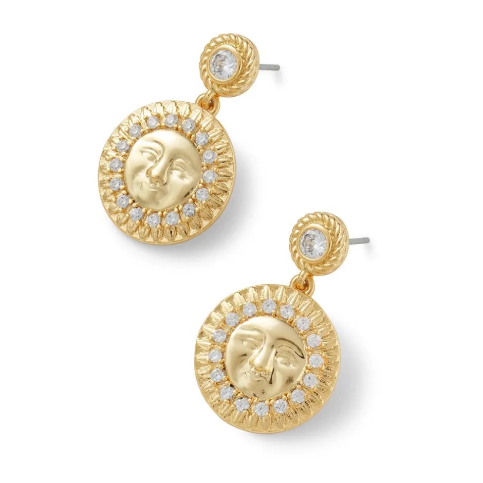 Hot Spanish Day and Night Sun Drop Earrings Earrings