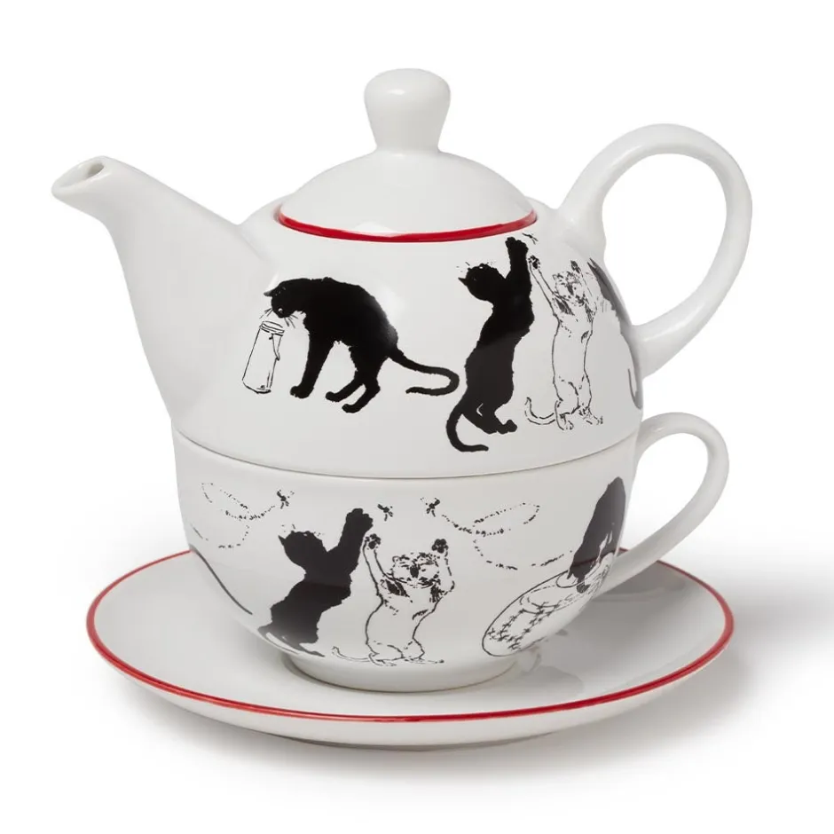 Sale Steinlen Cats Tea-for-One Set Tableware