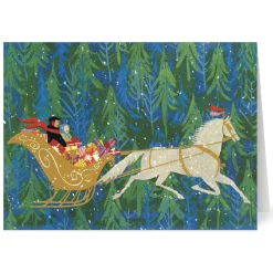 New Tait: Sleigh Ride Through the Forest Holiday Cards Holiday Cards