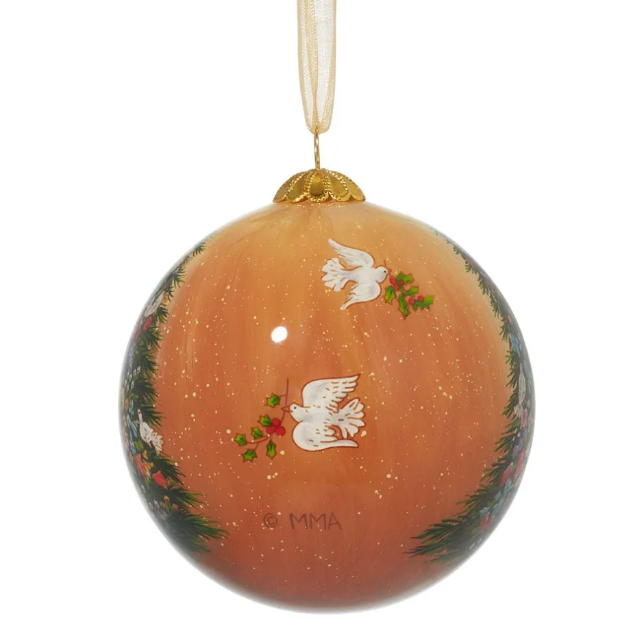 Sale Tait-Henson Bower of Beauty Hand-Painted Glass Ornament Ornaments