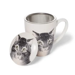 New The Favorite Cat Covered Mug with Tea Infuser Tableware
