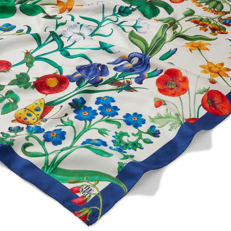 New The Met Cloisters Garden Square Silk Scarf Scarves & Wraps