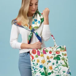 New The Met Cloisters Garden Square Silk Scarf Scarves & Wraps