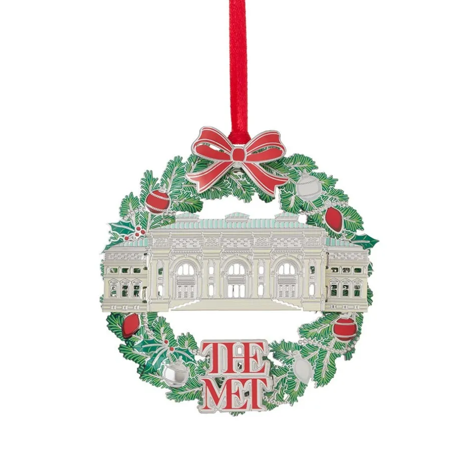 Outlet The Met Facade Wreath Ornament Ornaments