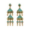 Hot Tibetan Mandala Fringe Drop Earrings Earrings