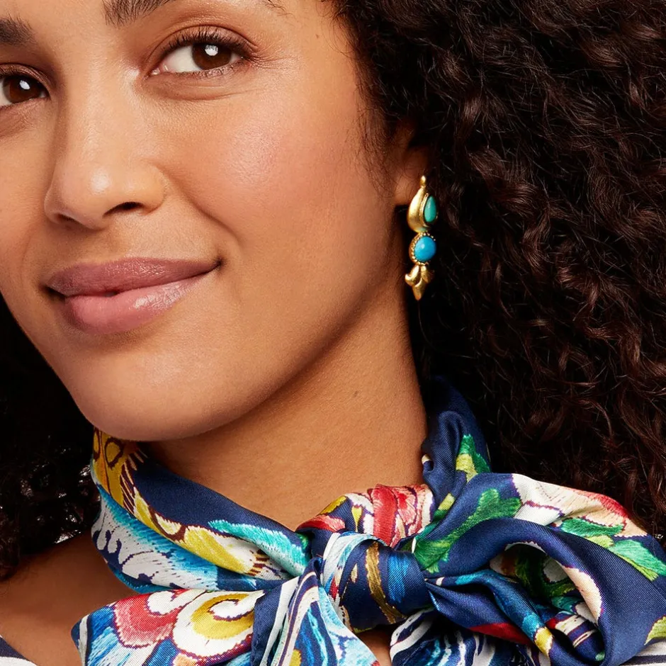 Tibetan Turquoise Drop Earrings Earrings
