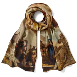 Clearance Tiepolo Allegory of the Planets and Continents Oversize Unisex Oblong Silk Scarf Scarves & Wraps