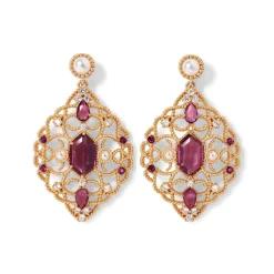 Outlet Turkish Amethyst Statement Earrings Earrings
