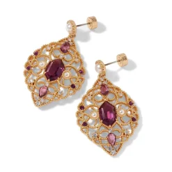 Outlet Turkish Amethyst Statement Earrings Earrings