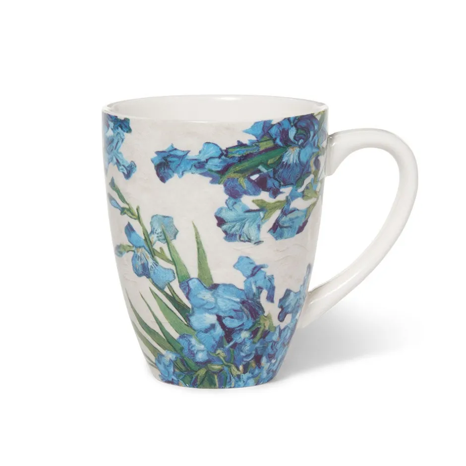 New Van Gogh Irises Covered Mug with Tea Infuser Tableware