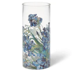 Sale Van Gogh Irises Glass Vase Tableware|Decorative Accents