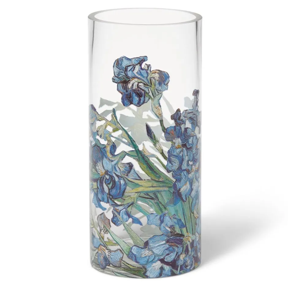 Sale Van Gogh Irises Glass Vase Tableware|Decorative Accents