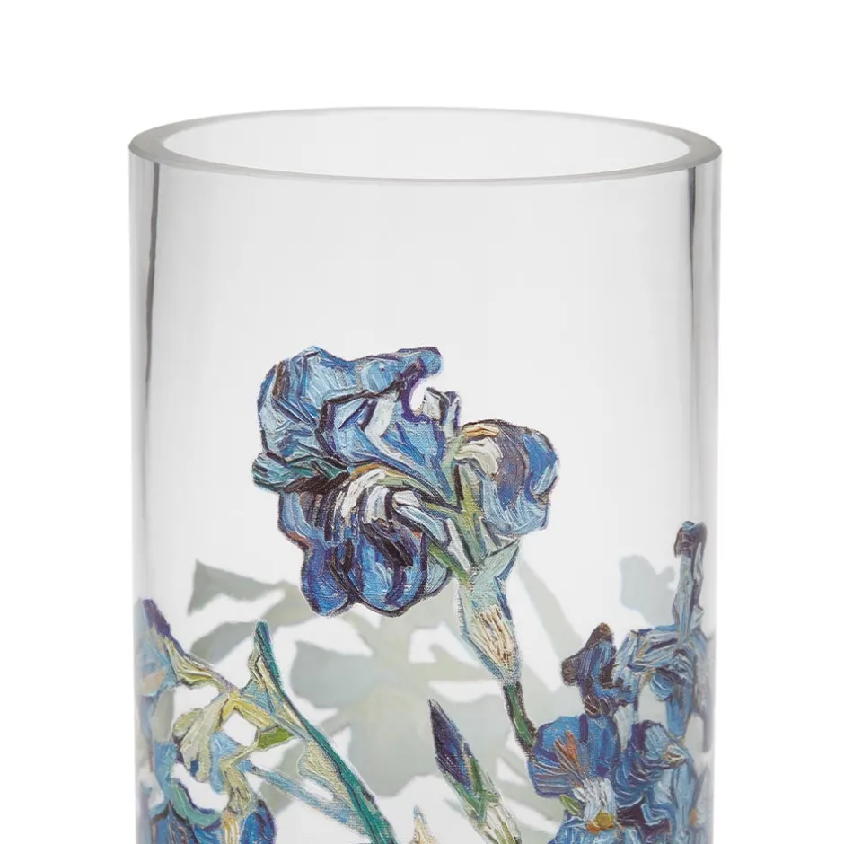 Sale Van Gogh Irises Glass Vase Tableware|Decorative Accents