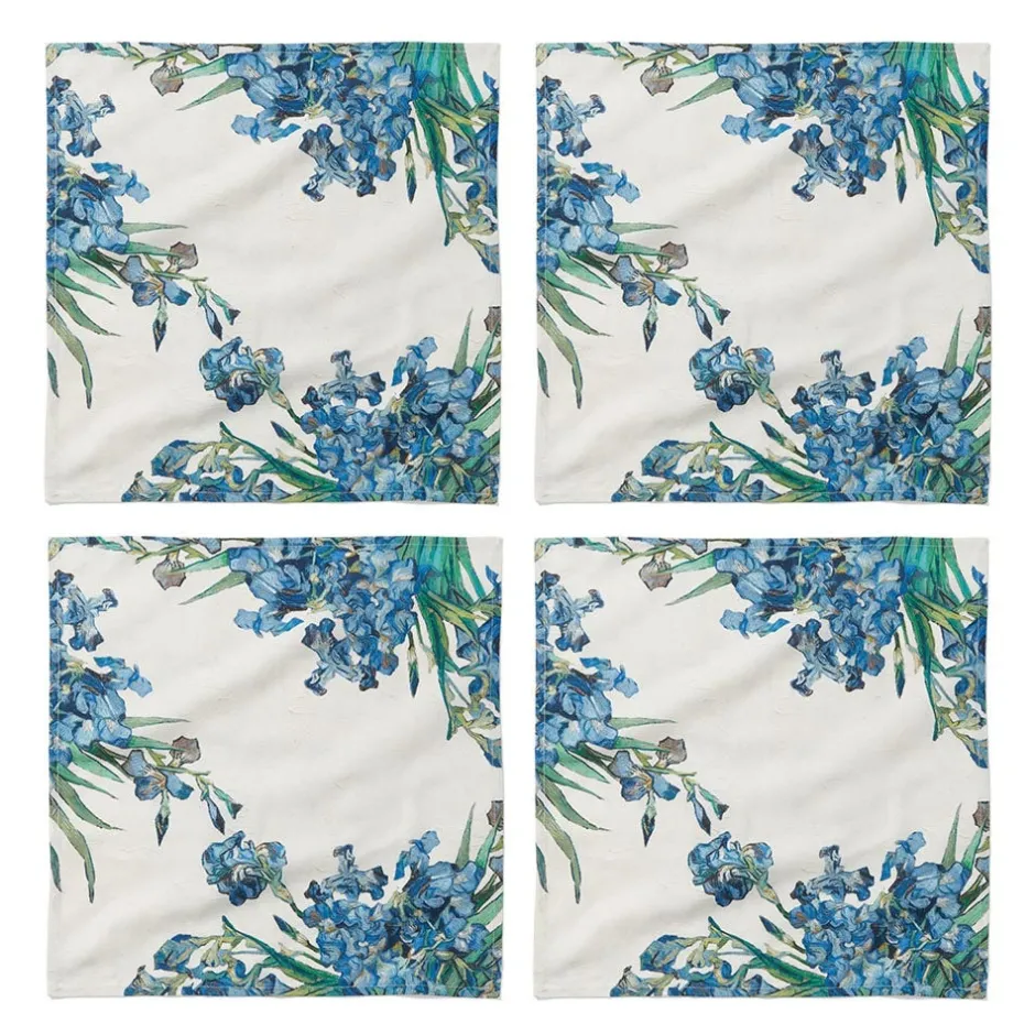 Clearance Van Gogh Irises Napkin Set Tableware