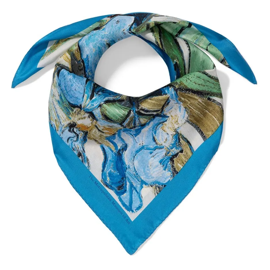 Discount Van Gogh Irises Neckerchief Scarves & Wraps
