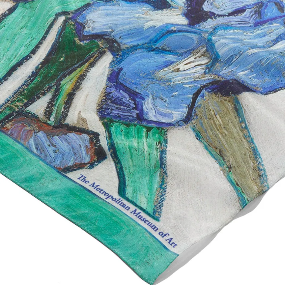 Outlet Van Gogh Irises Oblong Silk Scarf Scarves & Wraps