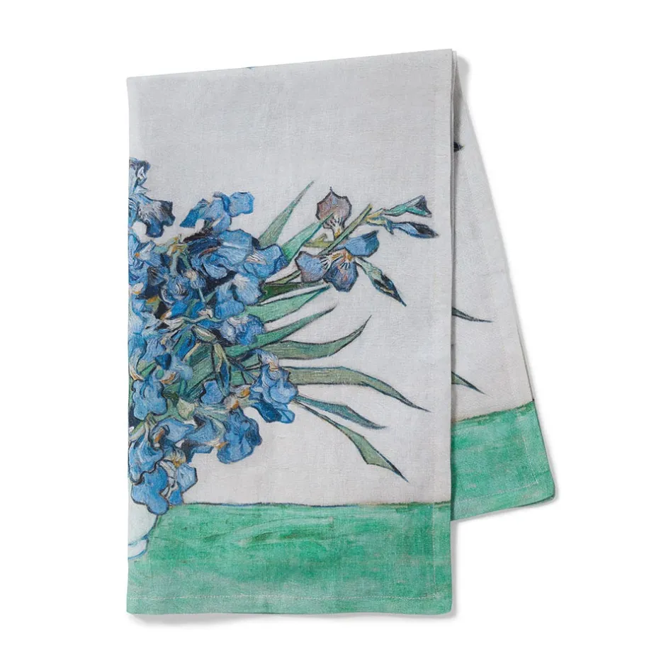 New Van Gogh Irises Tea Towel Decorative Accents