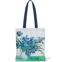 Hot Van Gogh Irises Tote Bags