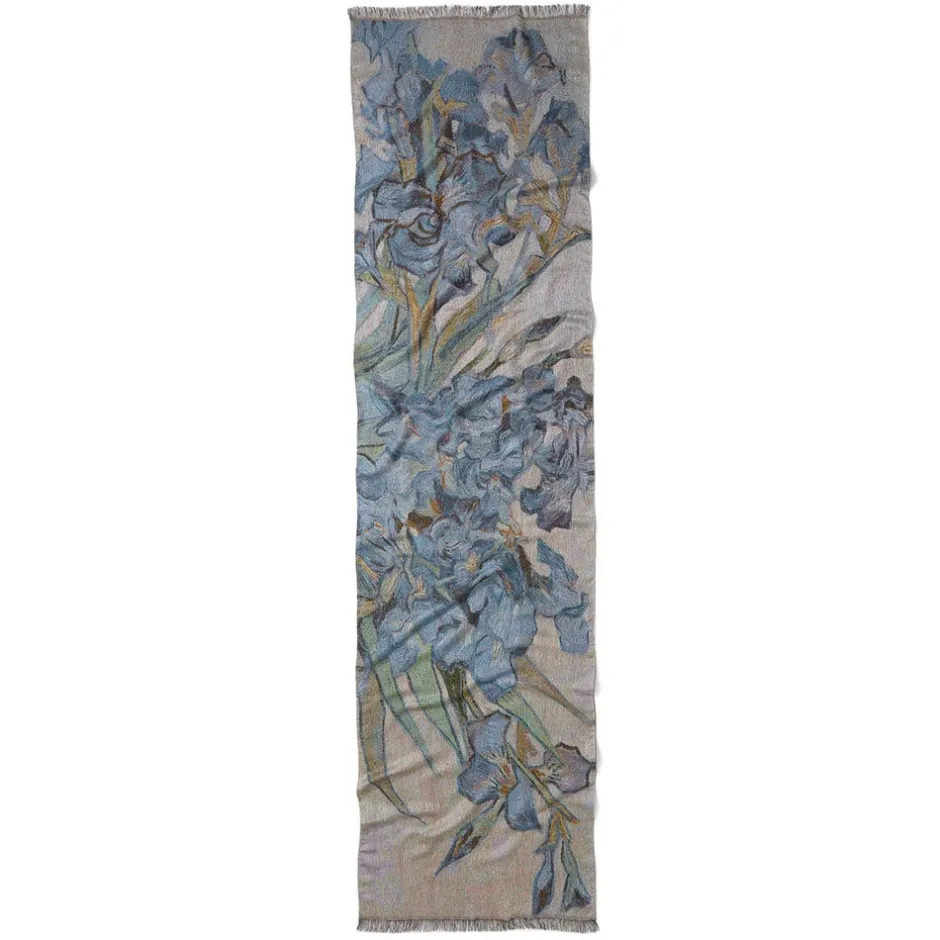 Clearance Van Gogh Irises Wool-Blend Shawl Scarves & Wraps