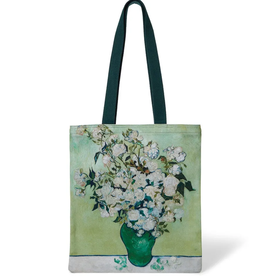 New Van Gogh Roses Tote Bags