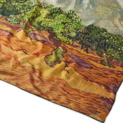 Discount Van Gogh Stylized Nature Double-Sided Square Silk Scarf Scarves & Wraps