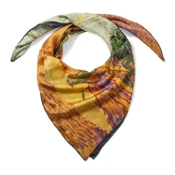 Discount Van Gogh Stylized Nature Double-Sided Square Silk Scarf Scarves & Wraps