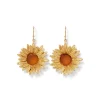 Sale Van Gogh Sunflower Drop Earrings Earrings