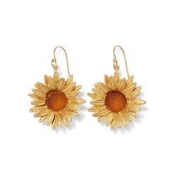 Sale Van Gogh Sunflower Drop Earrings Earrings