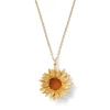 New Van Gogh Sunflower Pendant Necklace Necklaces