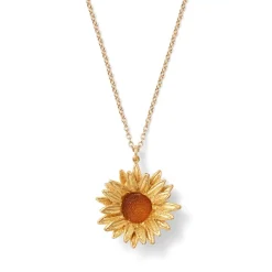New Van Gogh Sunflower Pendant Necklace Necklaces