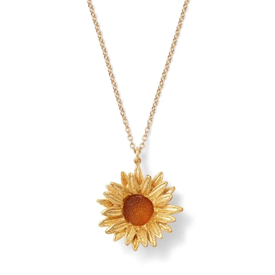 New Van Gogh Sunflower Pendant Necklace Necklaces