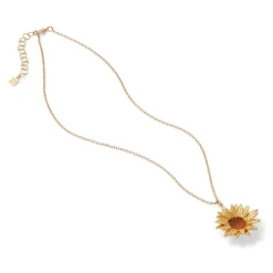 New Van Gogh Sunflower Pendant Necklace Necklaces