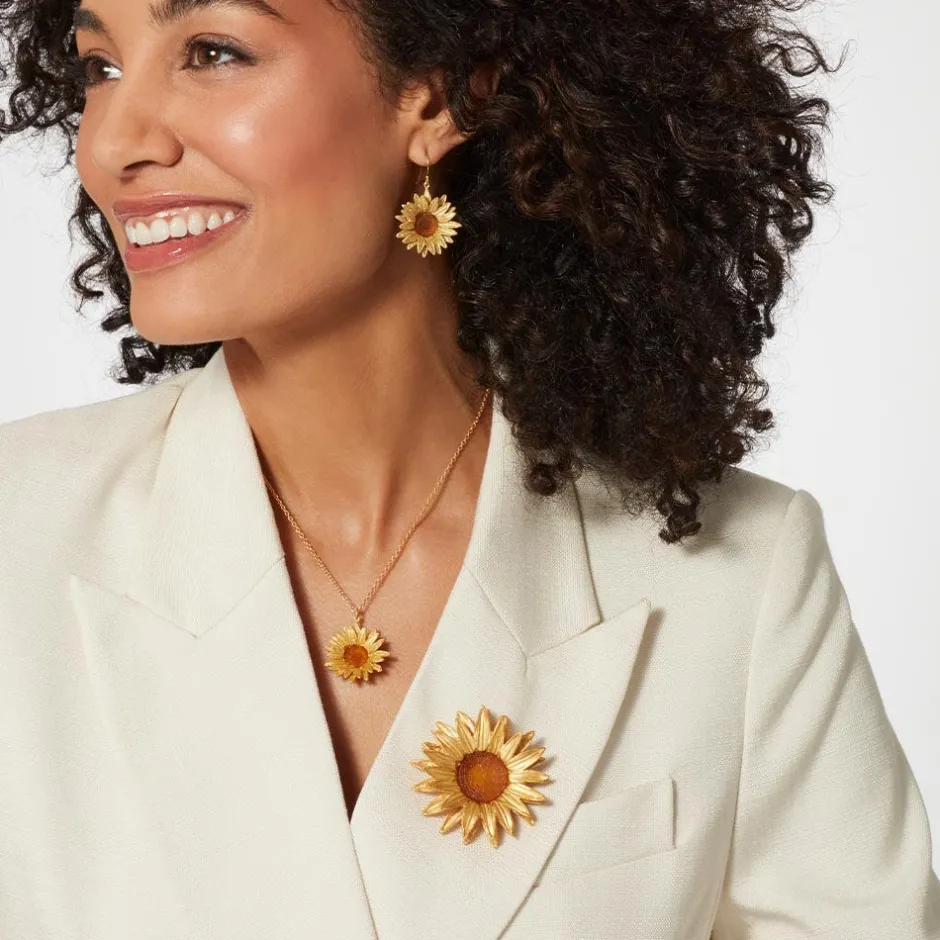 New Van Gogh Sunflower Pendant Necklace Necklaces