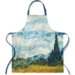 Van Gogh Wheat Field with Cypresses Apron Tableware