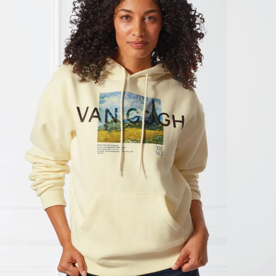 Online Van Gogh Wheat Field with Cypresses Hoodie Clothing