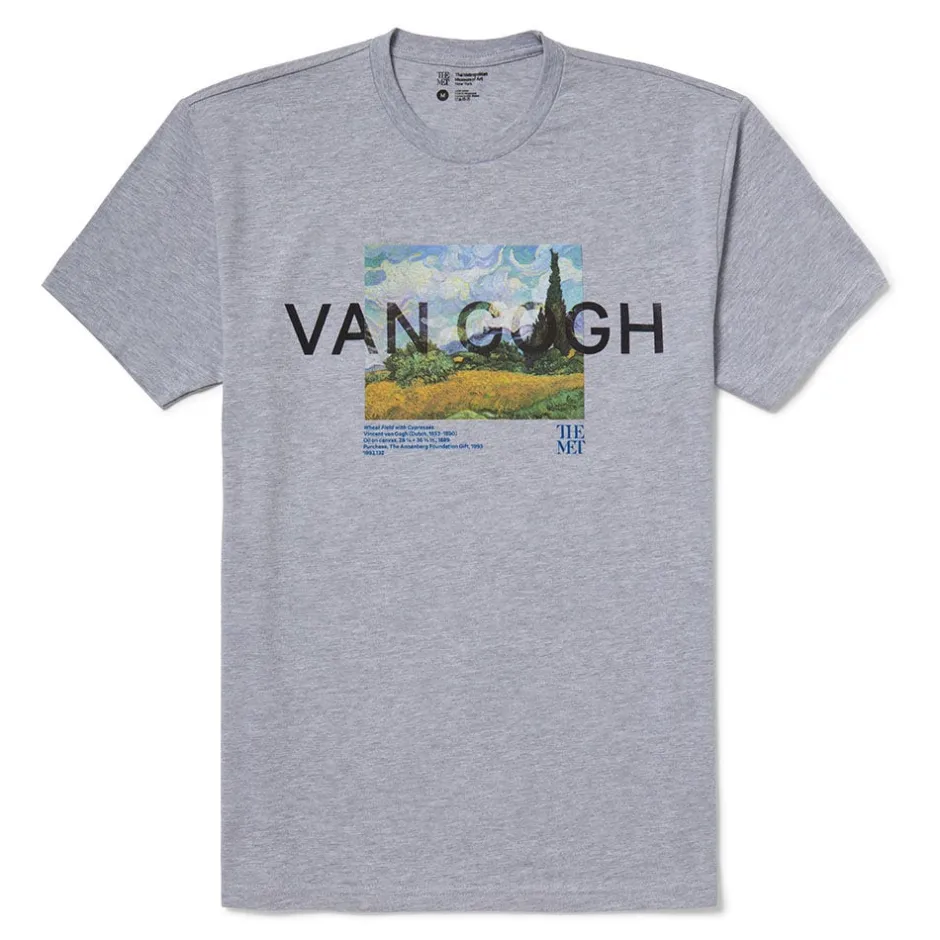Clearance Van Gogh Wheat Field With Cypresses Unisex Tee Clothing