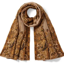 Best Victorian Foliate Jacquard Shawl Scarves & Wraps