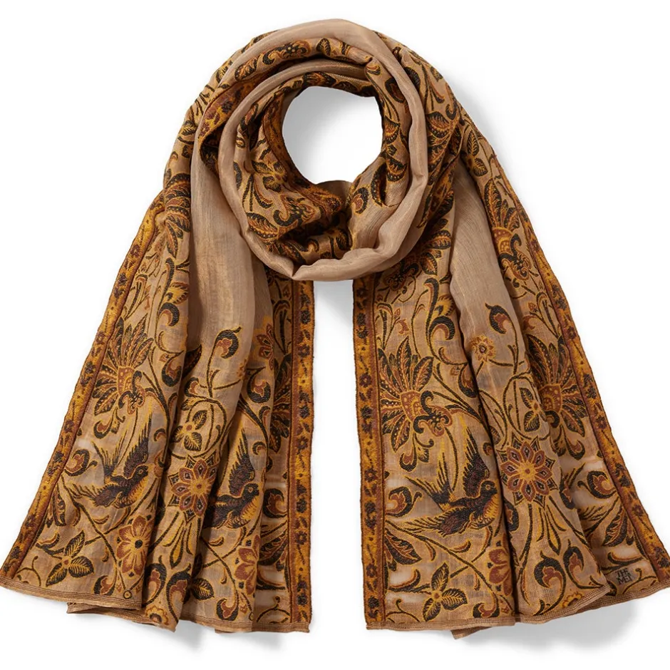 Best Victorian Foliate Jacquard Shawl Scarves & Wraps