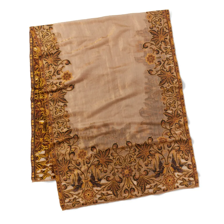 Best Victorian Foliate Jacquard Shawl Scarves & Wraps
