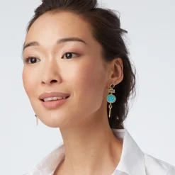Discount Wedjat Eye Scarab Drop Earrings Earrings