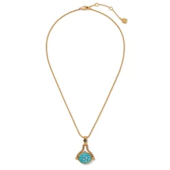 Clearance Wedjat Eye Scarab Spinning Pendant Necklace Necklaces