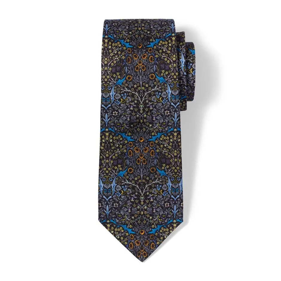 Best William Morris Blackthorn Silk Necktie Small Accessories