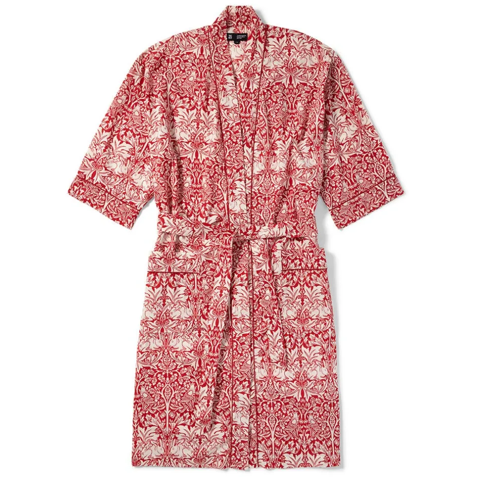 Discount William Morris Brother Rabbit Unisex Cotton Robe Clothing