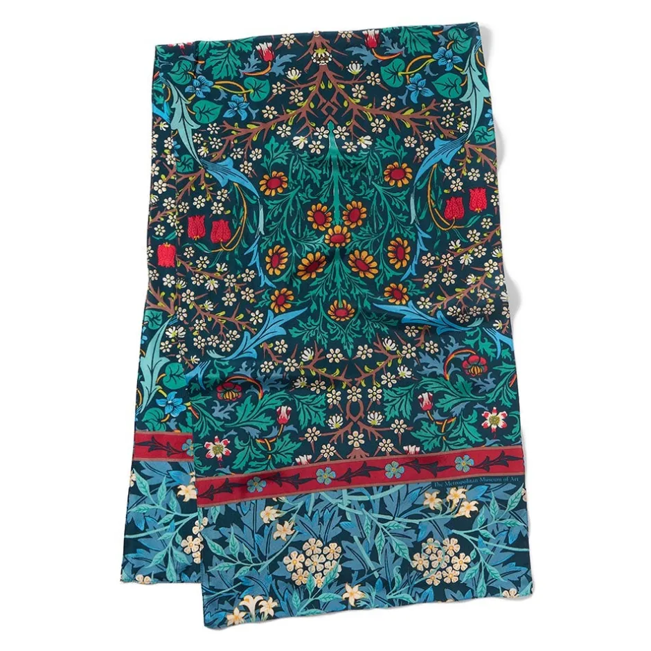 New William Morris Mixed Patterns Oblong Silk Scarf Scarves & Wraps